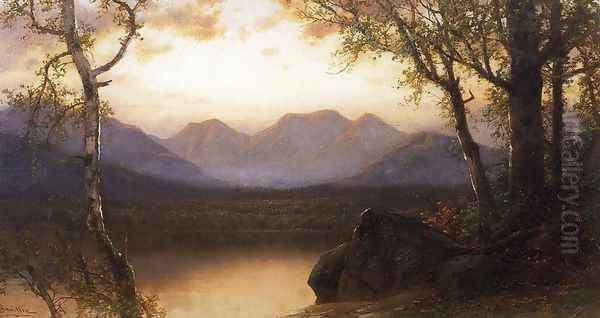 Lake in the Mountains Oil Painting by James David Smillie