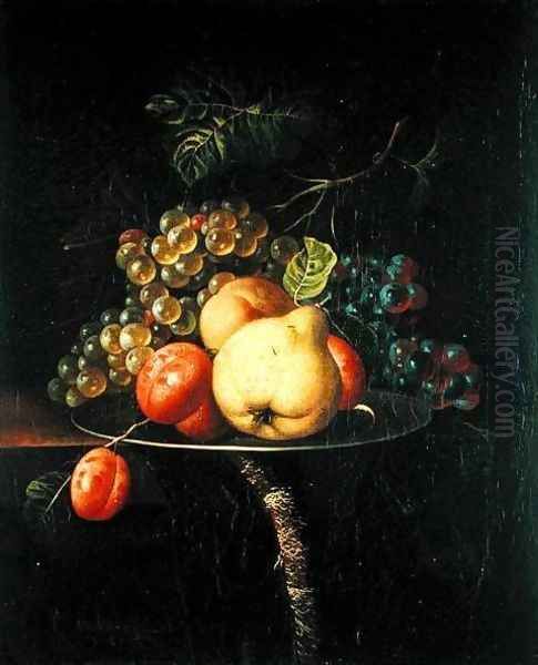 Fruit Still Life Oil Painting by Ernst Stuven