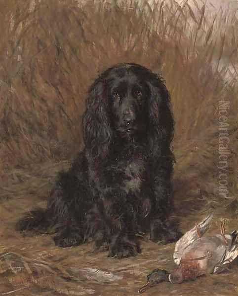 A well-behaved spaniel Oil Painting by David George Steell