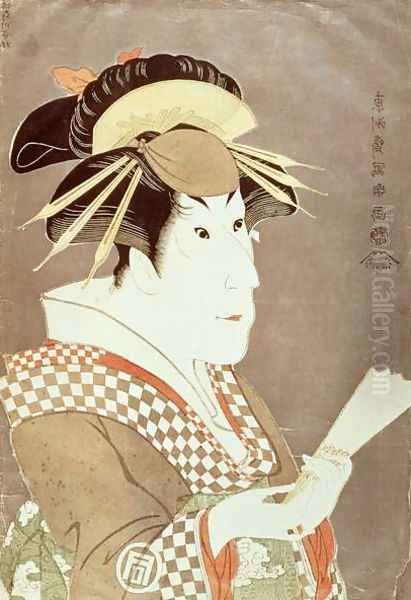 The Actor Segawa Ichimatsu as Onayo, 1794 Oil Painting by Toshusai Sharaku