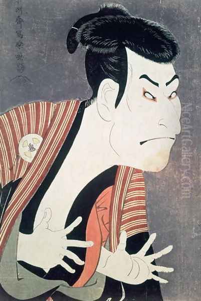 The actor Otani Oniki, pub. by Tsutaya Jusaburo, 1794 Oil Painting by Toshusai Sharaku