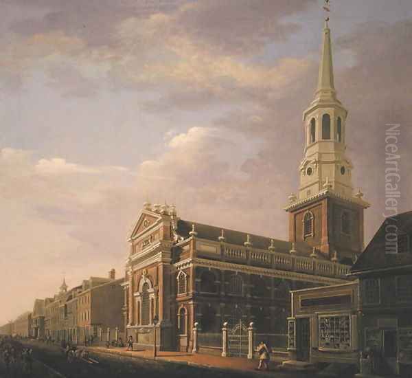 Christ Church, 1811 Oil Painting by William Strickland