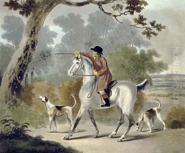 Push Him Tom Boy, from The Pytchley Hunt, engraved by F. Jukes 1745-1812, 1790 Oil Painting by Charles Lorraine Smith