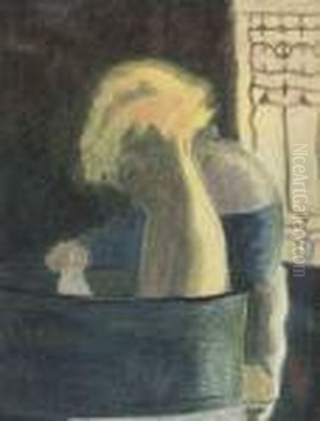 Le Bain Oil Painting by Leon Spilliaert