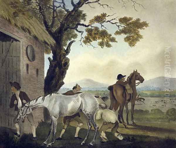 The Trick, from The Pytchley Hunt, engraved by F. Jukes 1745-1812, 1790 Oil Painting by Charles Lorraine Smith