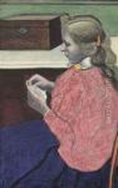 Portrait De Rachel, Soeur De L'artiste Oil Painting by Leon Spilliaert