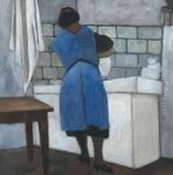 La Cuisiniere Rachel Oil Painting by Leon Spilliaert