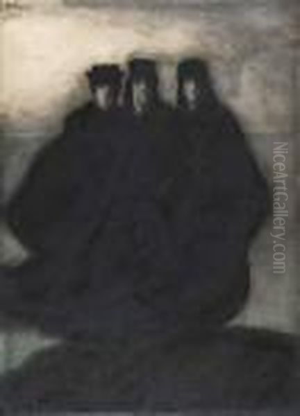 Trois Personnages Oil Painting by Leon Spilliaert