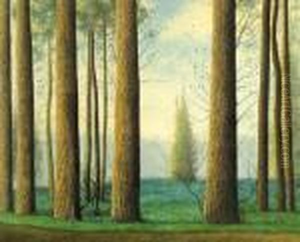 Trees Oil Painting by Leon Spilliaert