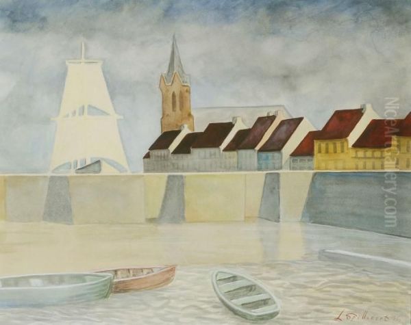 Het Sas Slijkens Tebredene Oil Painting by Leon Spilliaert