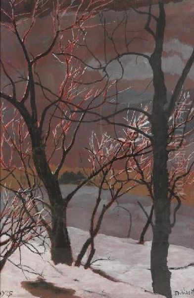 Trees Oil Painting by Leon Spilliaert