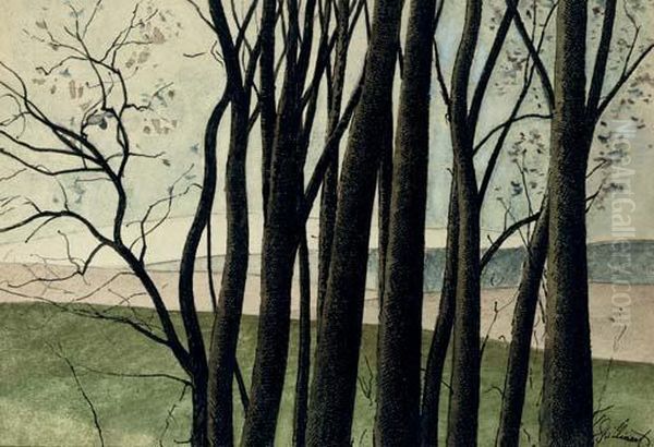 Arbres Oil Painting by Leon Spilliaert