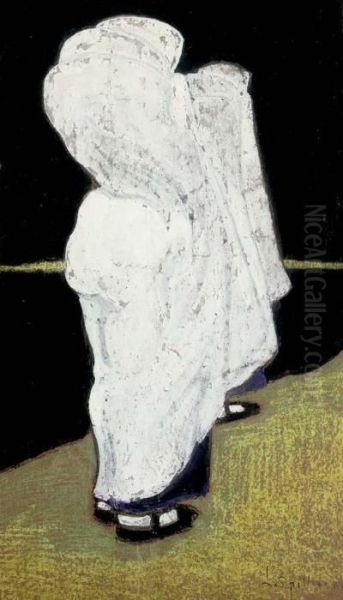 Les Habits Blancs (witte Gewaden) Oil Painting by Leon Spilliaert