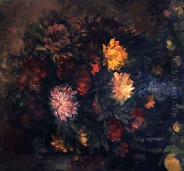 Peonies, 1908 Oil Painting by Nikolaj Nikolaevic Sapunov