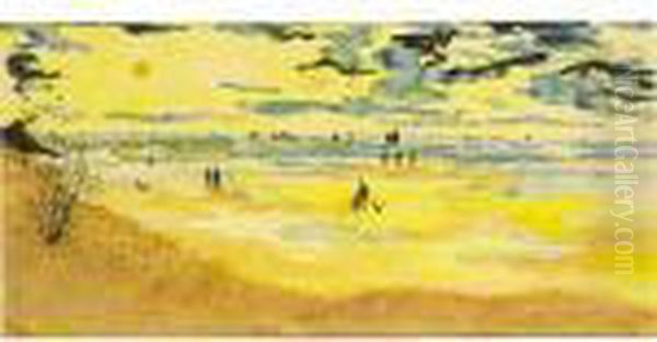 La Plage Oil Painting by Leon Spilliaert