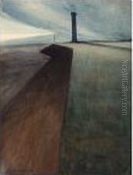 Semaphore Oil Painting by Leon Spilliaert