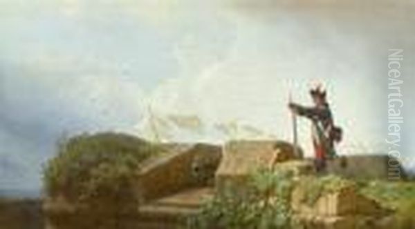 Friede Im Land Oil Painting by Carl Spitzweg