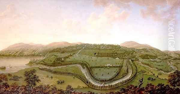 Taymouth from the North, 1755 Oil Painting by John Sanger