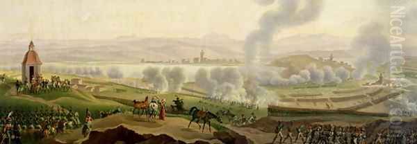 The Battle of Wagram, 6th July 1809 Oil Painting by Joseph Swebach-Desfontaines