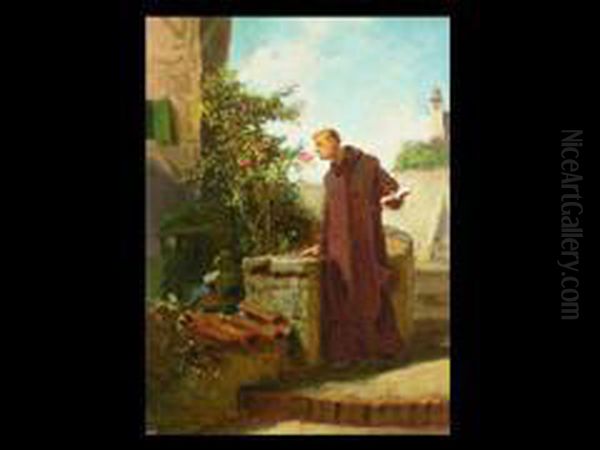 Fruhlingsahnen Oil Painting by Carl Spitzweg