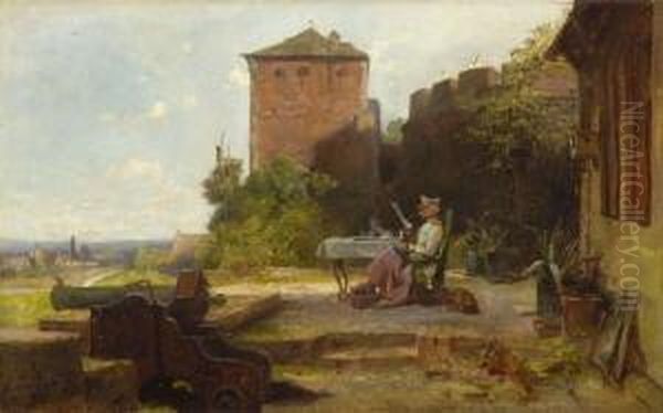 Der Festungskommandant Oil Painting by Carl Spitzweg