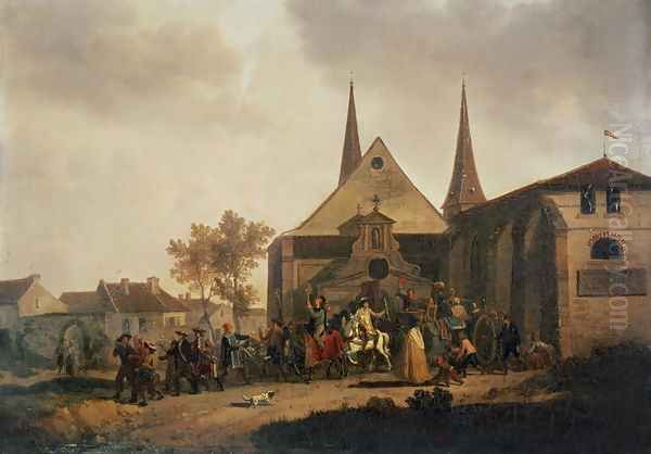 Pillage of a Church during the Revolution Oil Painting by Joseph Swebach-Desfontaines