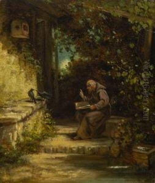 Der Einsiedler Oil Painting by Carl Spitzweg