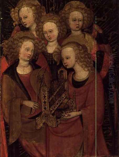 Angel Musicians Oil Painting by Verona Stefano Di Giovanni Da