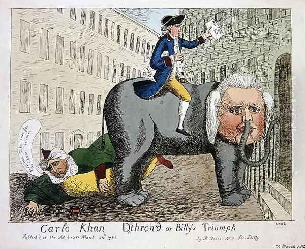 Carlo Khan Detrond or Billys Triumph, London, 24th March, 1784 Oil Painting by James Sayers