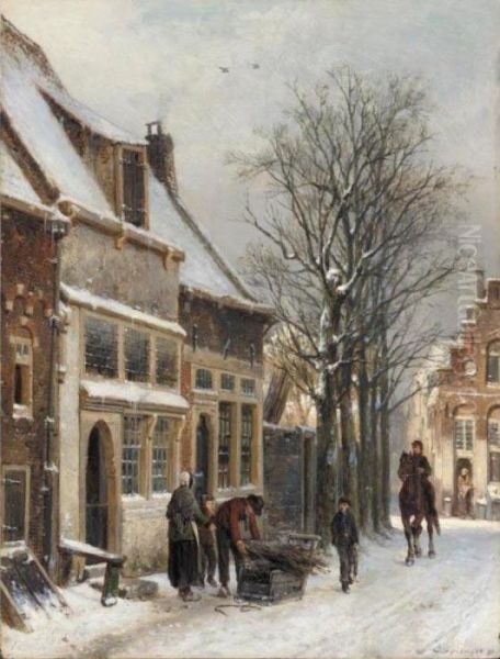 A View Of Haarlem Oil Painting by Cornelis Springer