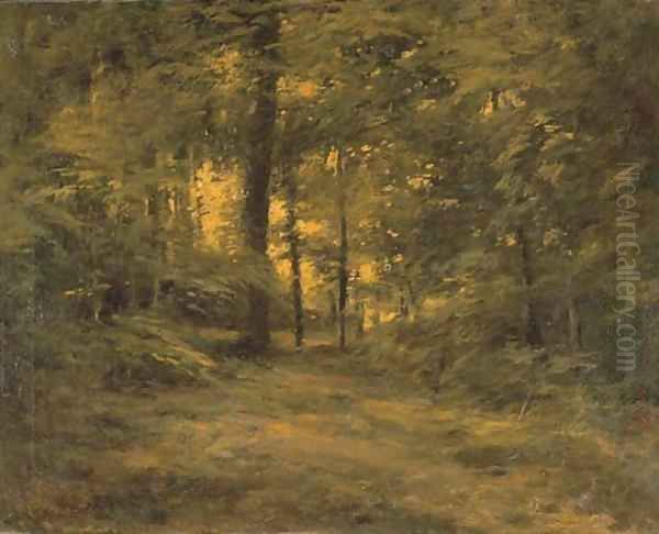 Evening Oil Painting by Roswell Morse Shurtleff