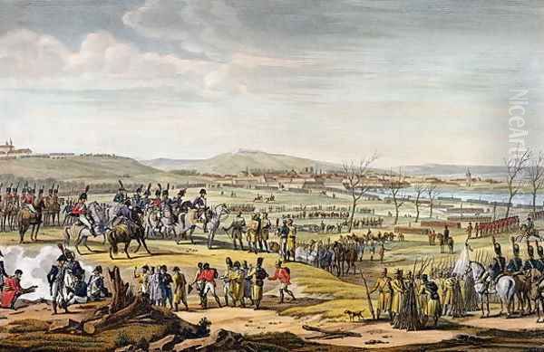 The Capture of Ulm, 17 October 1805, engraved by Louis Francois Couche 1782-1849 Oil Painting by Jacques Francois Joseph Swebach