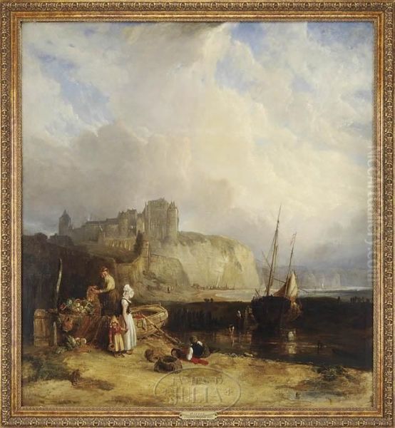 Dieppe Oil Painting by William Clarkson Stanfield