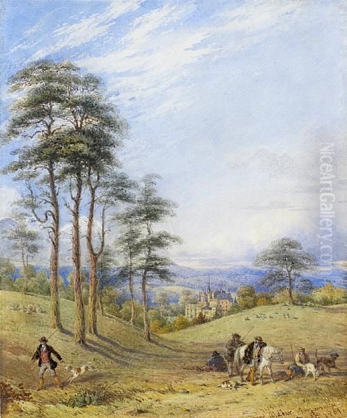 Aldbar, Forfarshire Oil Painting by William Clarkson Stanfield