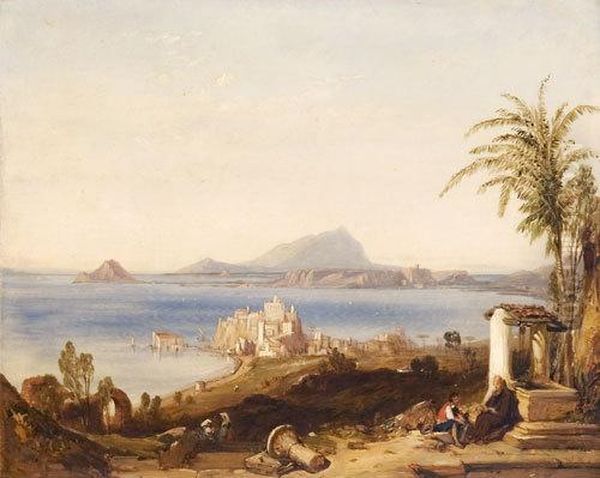 Il Golfo Di Baia Da Pozzuoli Oil Painting by William Clarkson Stanfield