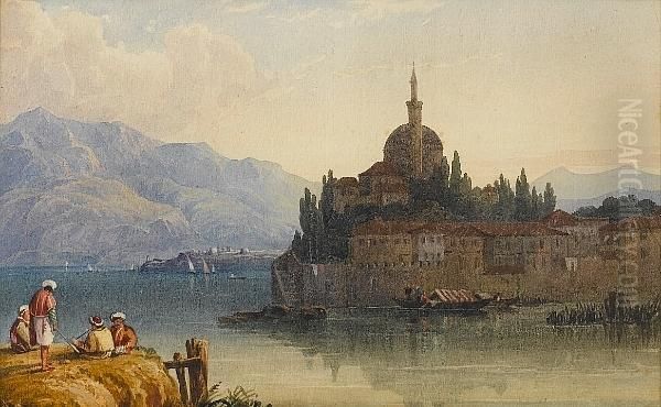 Yanina (ioannina), Greece Oil Painting by William Clarkson Stanfield