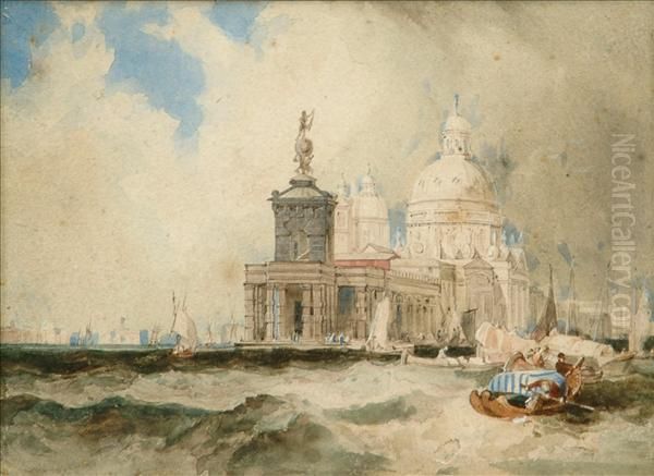 Saint Maria Della Salute Oil Painting by William Clarkson Stanfield