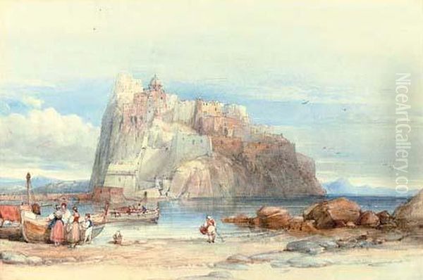 Ischia, Italy Oil Painting by William Clarkson Stanfield