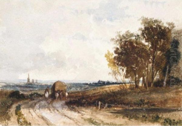 Distant View Of Southampton Oil Painting by William Clarkson Stanfield