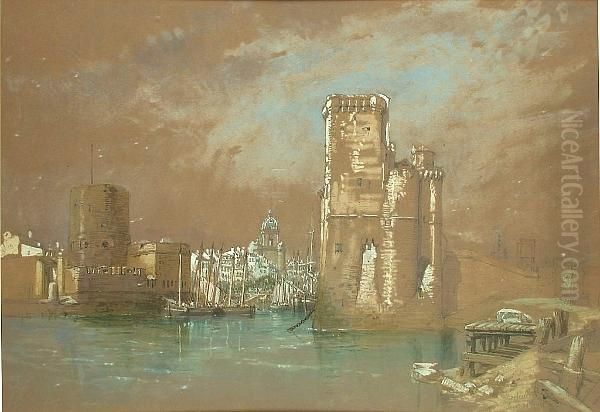 Entrance To La Rochelle Oil Painting by William Clarkson Stanfield