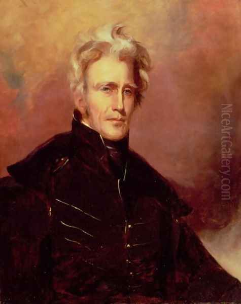 Portrait of Andrew Jackson, 1858 Oil Painting by Thomas Sully