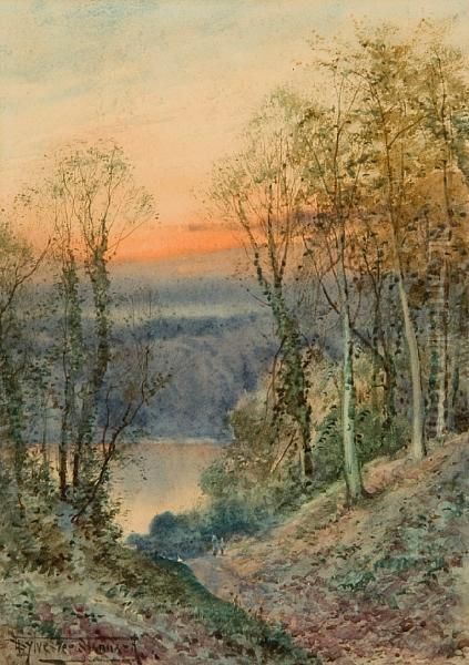 Burnham Beeches, Marlow Oil Painting by Henry John Sylvester Stannard