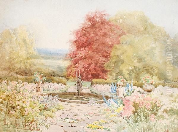 A Formal Garden by Henry John Sylvester Stannard