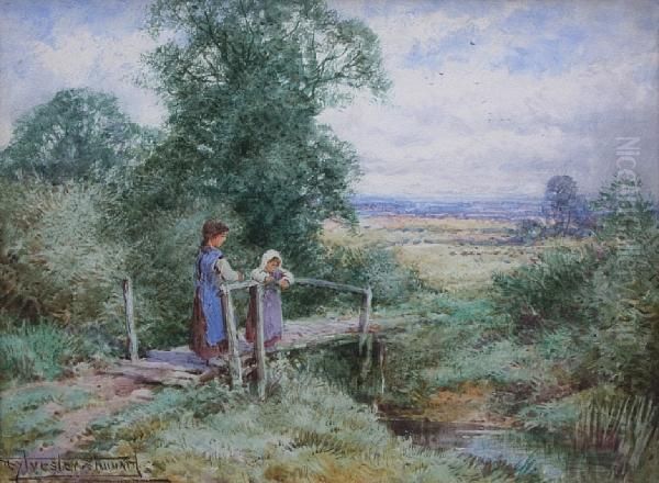 Little Idlers Oil Painting by Henry John Sylvester Stannard