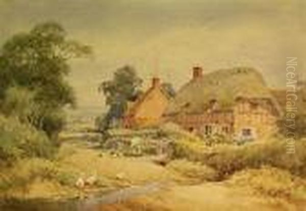 The Cross Key Inn by Henry John Sylvester Stannard