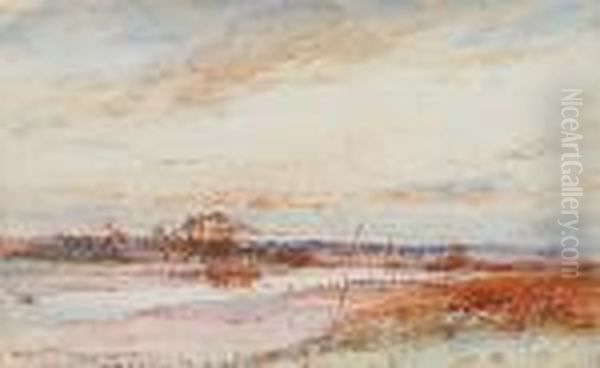 The Blythe At Dusk Oil Painting by Henry John Sylvester Stannard