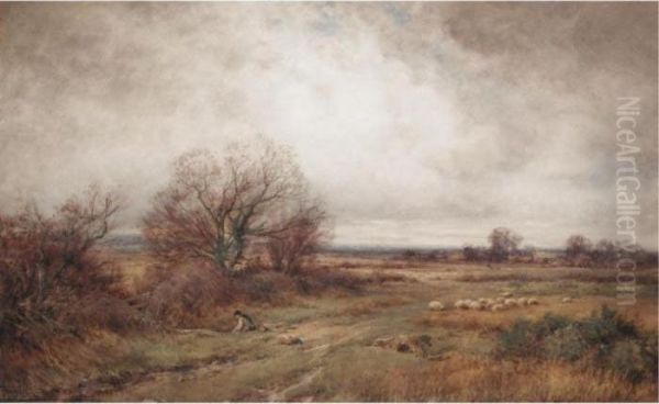 By The Brook Oil Painting by Henry John Sylvester Stannard