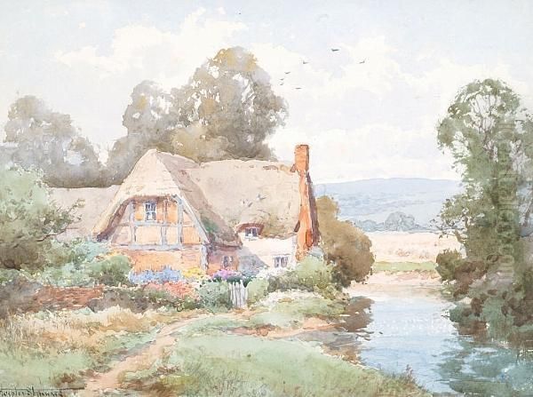 A Country Idyll, And Another Similar Oil Painting by Henry John Sylvester Stannard