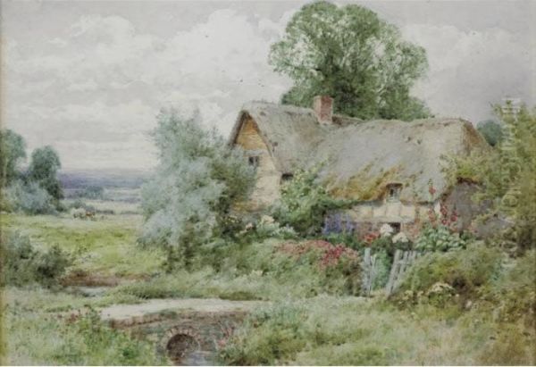 Haymaking Oil Painting by Henry John Sylvester Stannard