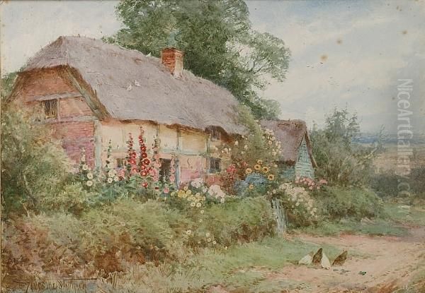 Near Sharnbrook, Bedfordshire Oil Painting by Henry John Sylvester Stannard